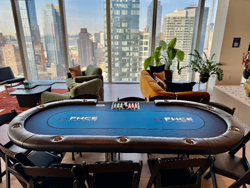 Poker Table New York City Skyline Poker Table New York City Skyline